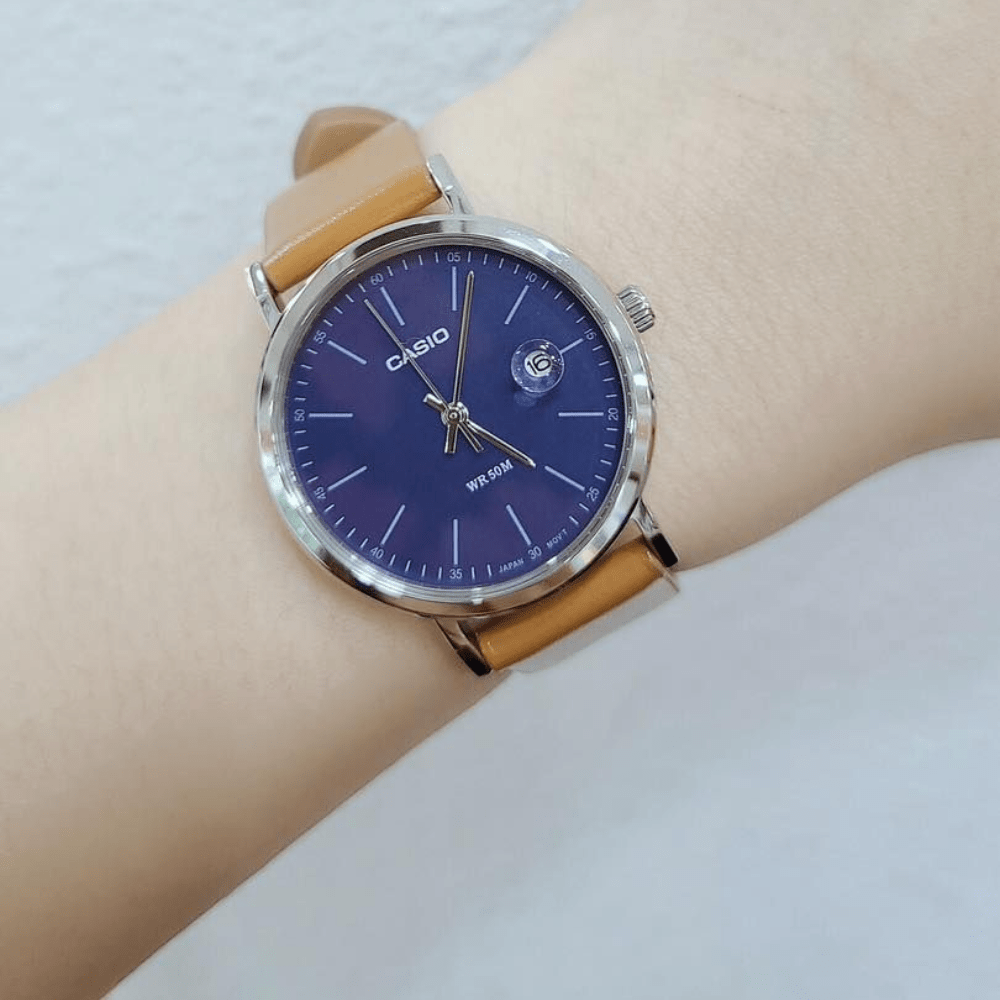 RELOJ CASIO LTP-E175L-2EVDF CLASICO PLATEADO2