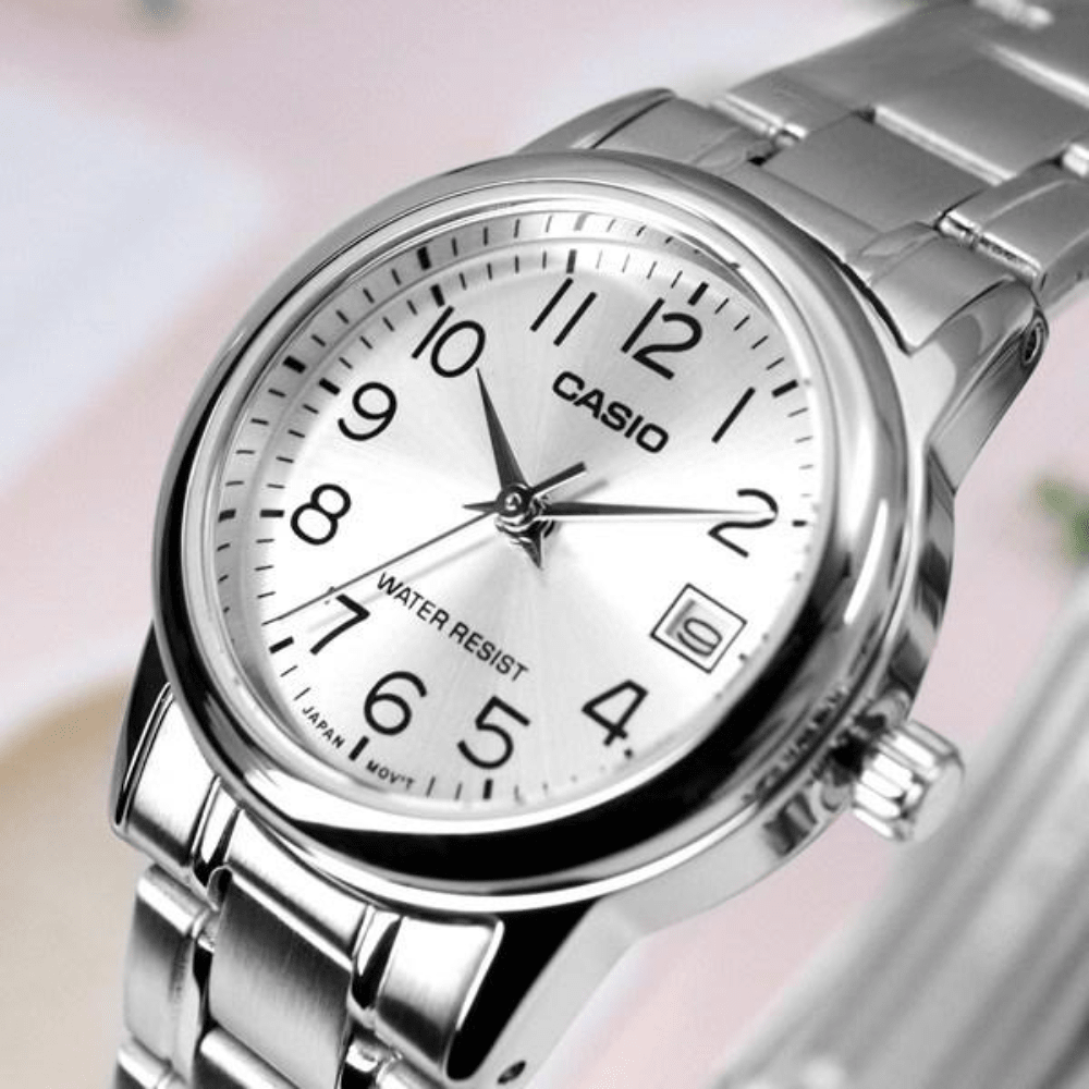 RELOJ CASIO LTP-V002D-7BUDF PLATEADO5