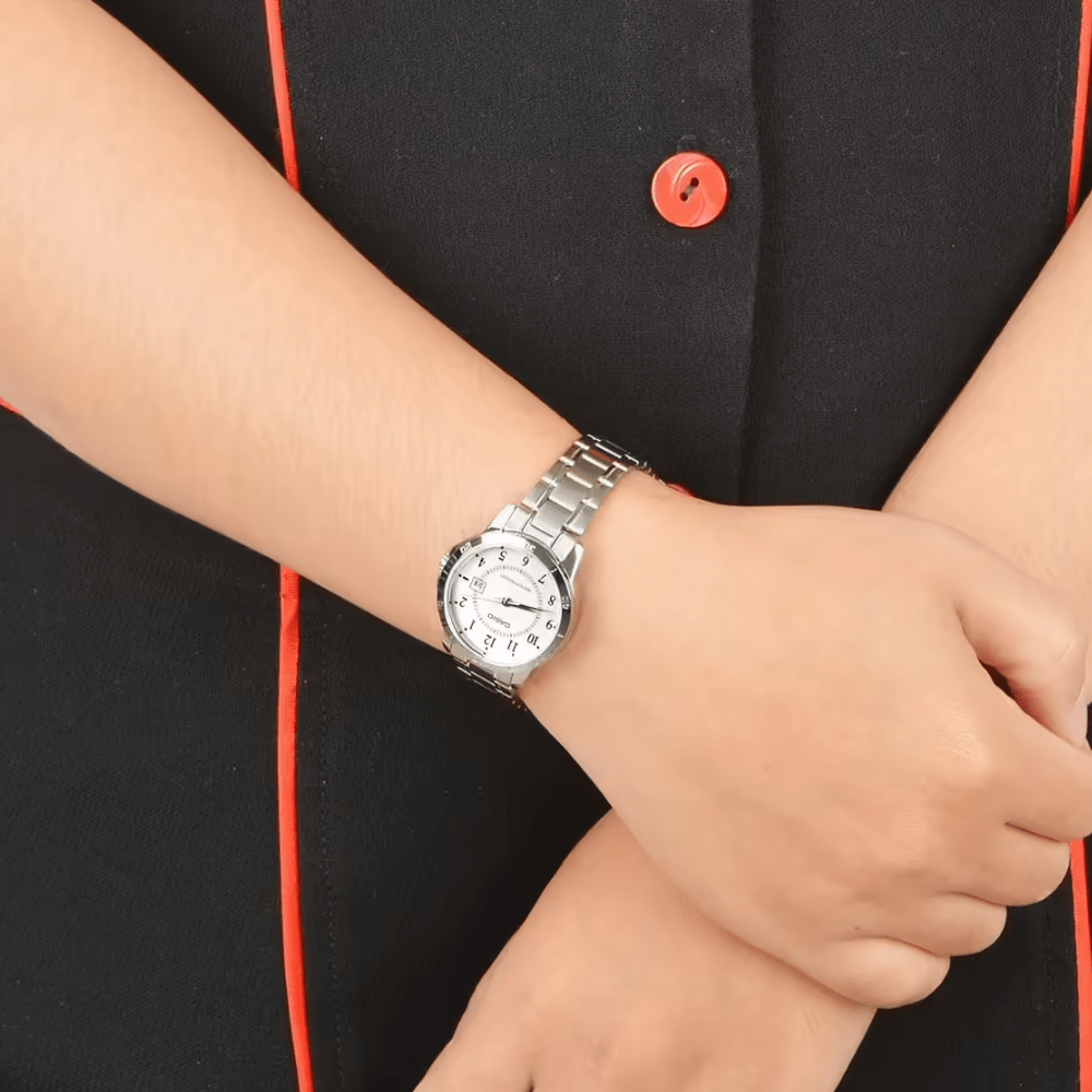 RELOJ CASIO LTP-V004D-7BUDF PLATEADO MUJER2