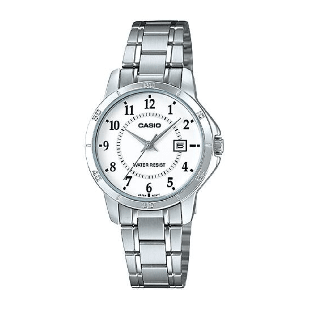 RELOJ CASIO LTP-V004D-7BUDF PLATEADO MUJER1