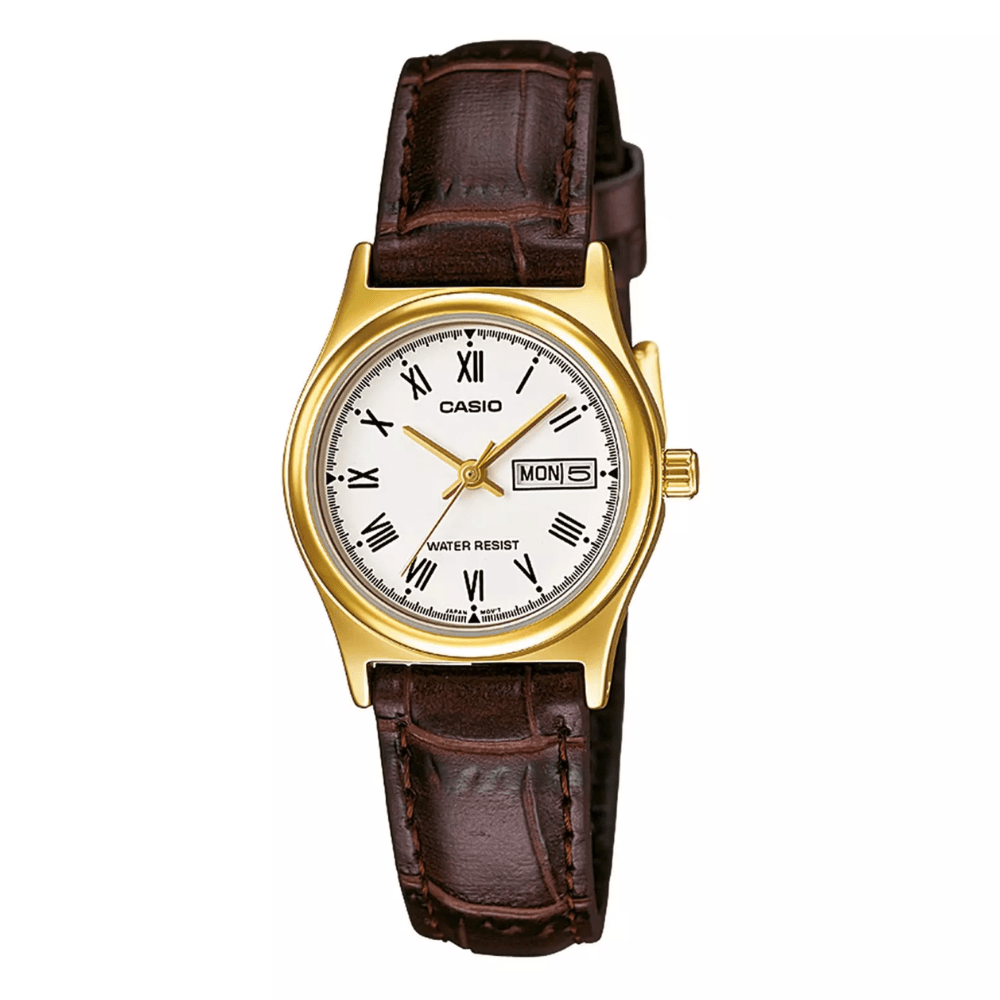 RELOJ CASIO LTP-V006GL-7BUDF ANÁLOGO DORADO1