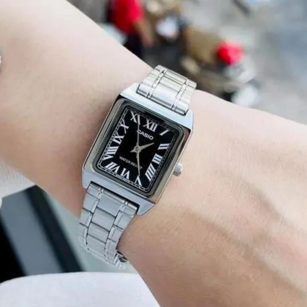 Reloj Casio Tank LTP-V007D-1BUDF Análogo Acero Plateado Mujer2