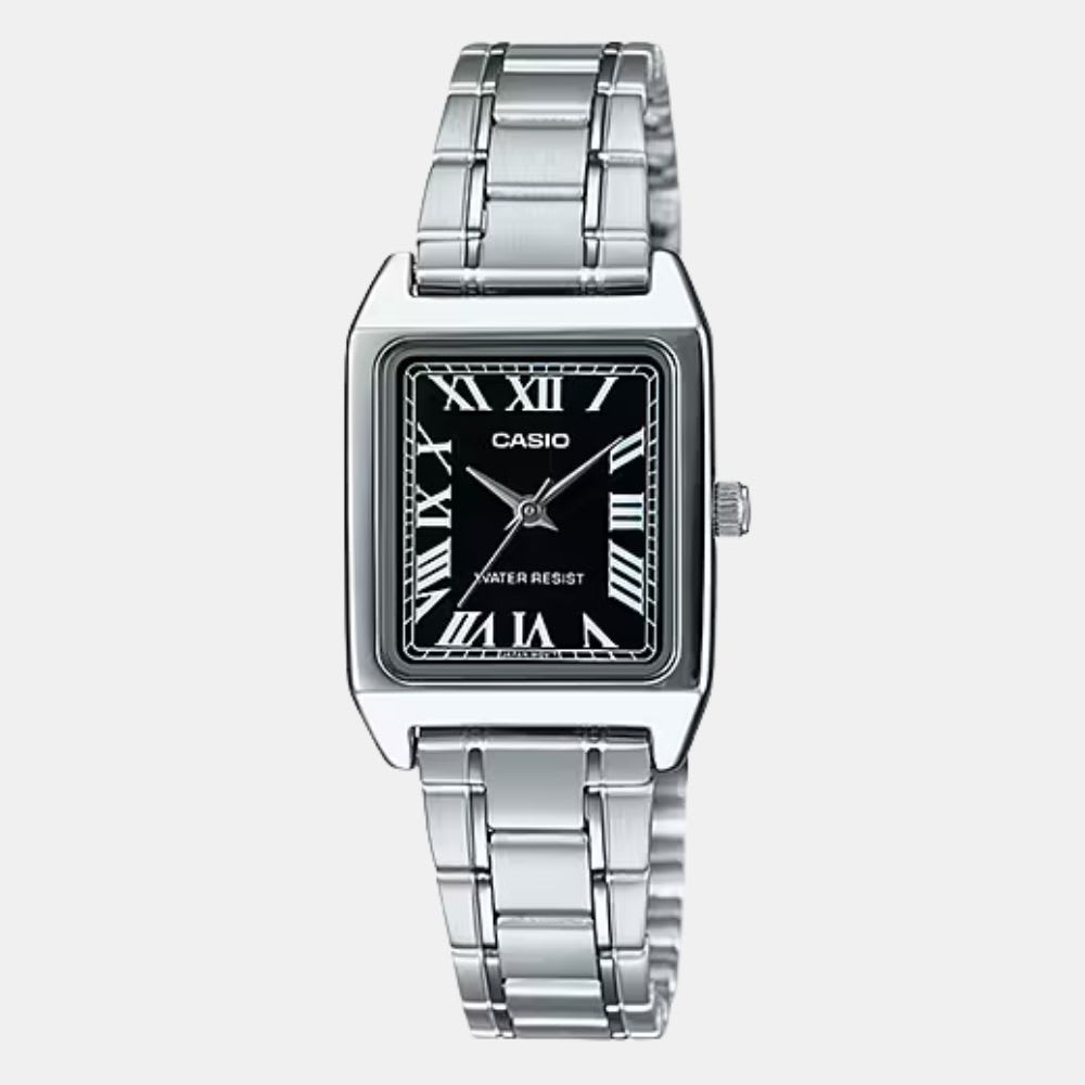 Reloj Casio Tank LTP-V007D-1BUDF Análogo Acero Plateado Mujer1