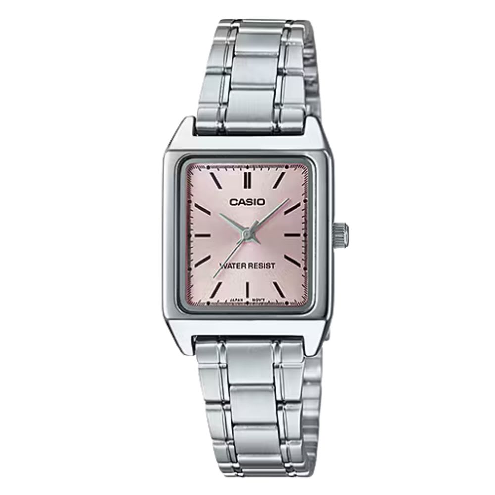 Reloj Casio Tank LTP-V007D-4EUDF Análogo Acero Plateado Mujer6