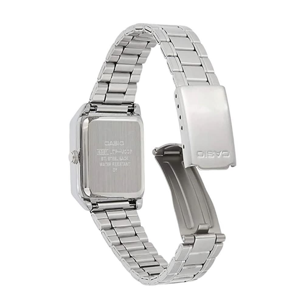 Reloj Casio Tank LTP-V007D-4EUDF Análogo Acero Plateado Mujer5