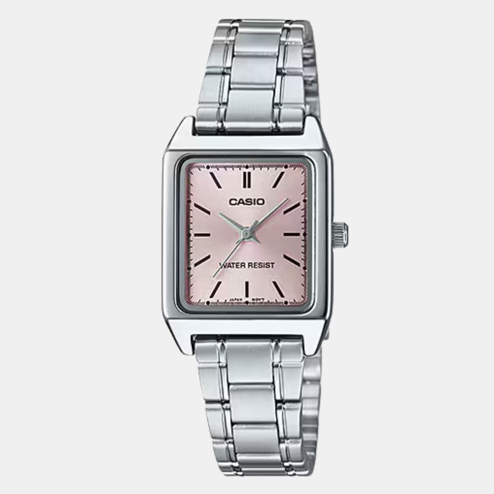 Reloj Casio Tank LTP-V007D-4EUDF Análogo Acero Plateado Mujer1