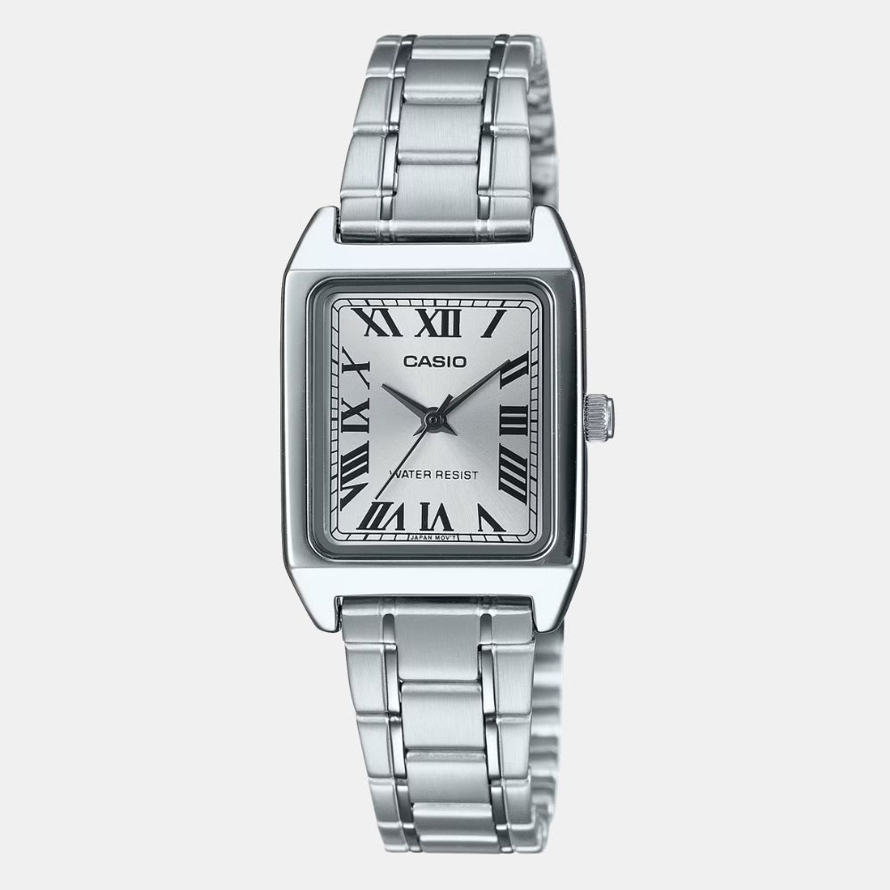 Reloj Casio Tank LTP-V007D-7BUDF Análogo Acero Plateado Mujer1