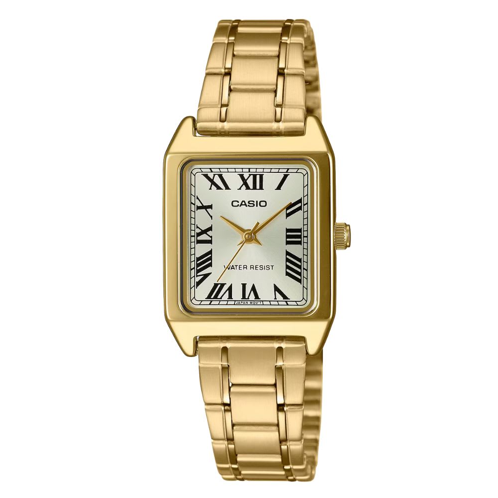 Reloj Casio Tank LTP-V007G-9BUDF Análogo Acero Dorado Mujer8