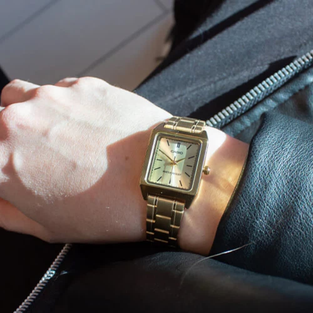 Reloj Casio Tank LTP-V007G-9EUDF Análogo Acero Dorado Mujer3