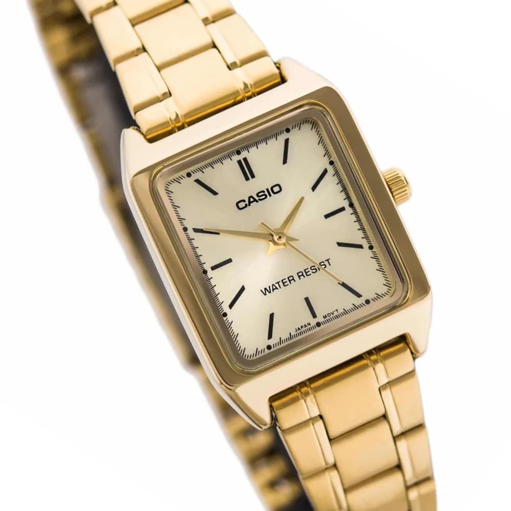 Reloj Casio Tank LTP-V007G-9EUDF Análogo Acero Dorado Mujer4