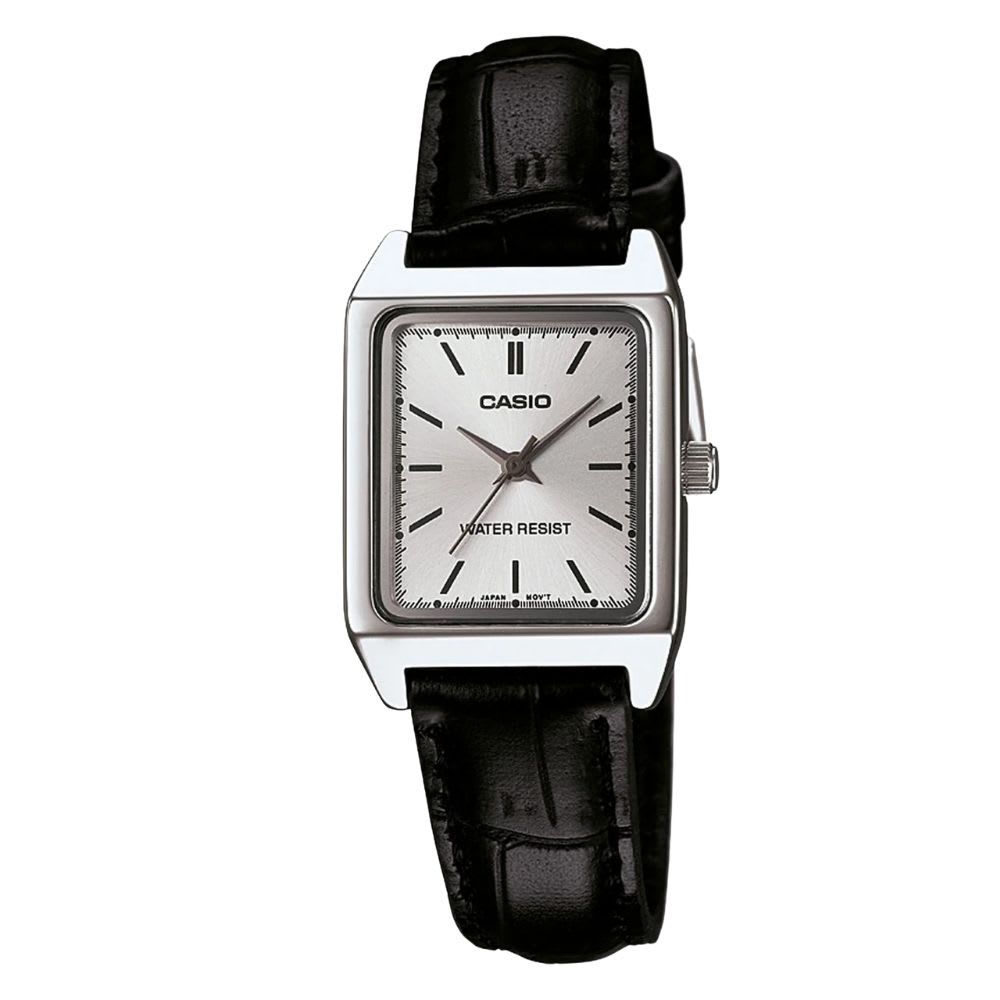 Reloj Casio Tank  LTP-V007L-7E1UDF Análogo Acero Plateado Mujer7