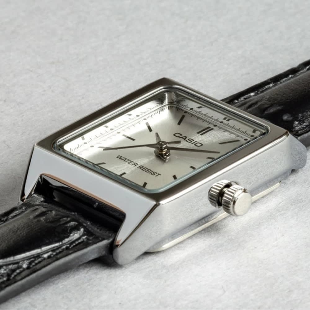 Reloj Casio Tank  LTP-V007L-7E1UDF Análogo Acero Plateado Mujer4