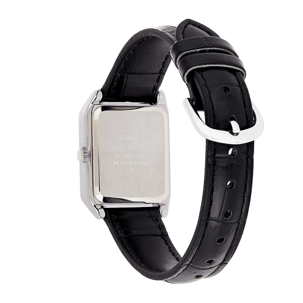 Reloj Casio Tank  LTP-V007L-7E1UDF Análogo Acero Plateado Mujer6