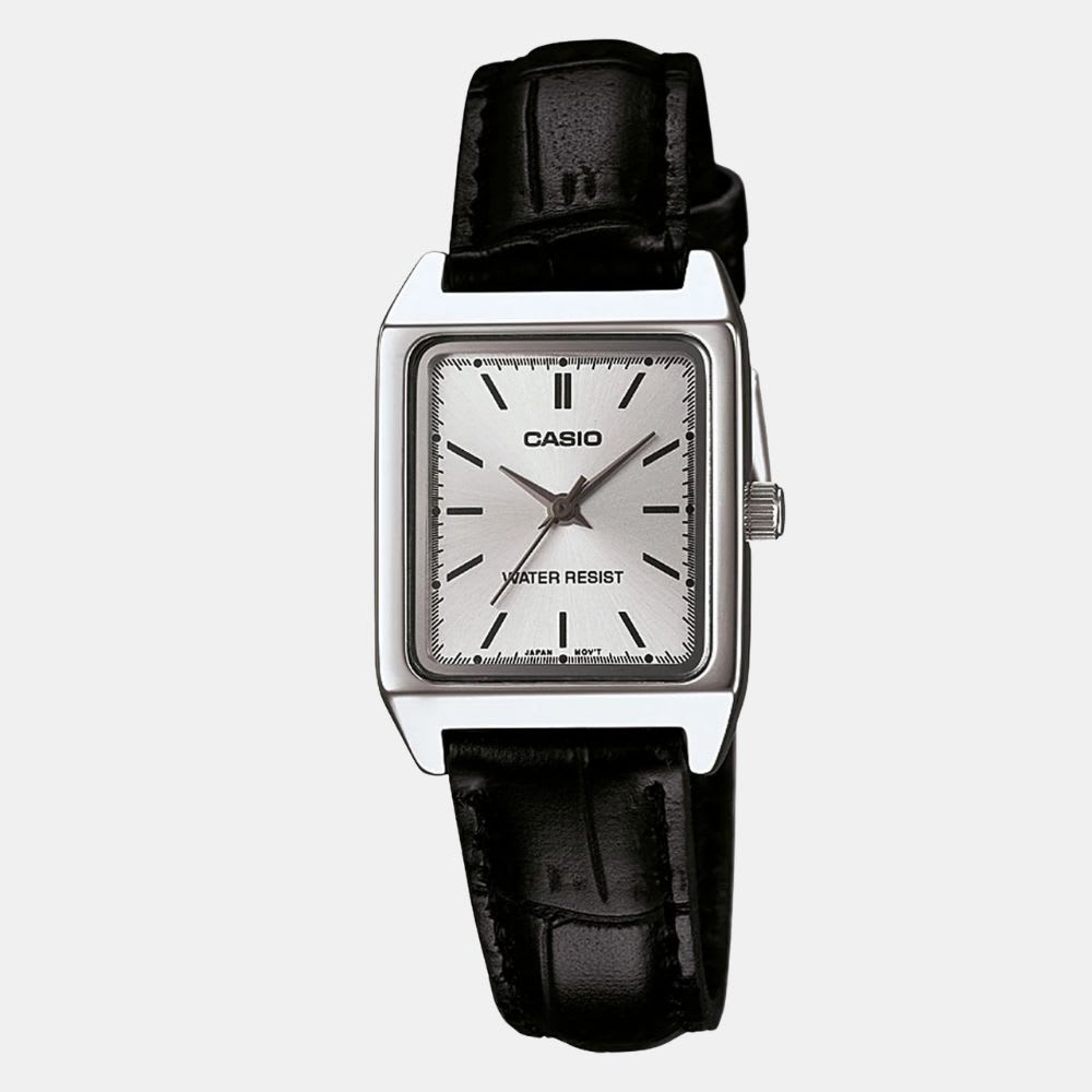 Reloj Casio Tank  LTP-V007L-7E1UDF Análogo Acero Plateado Mujer1