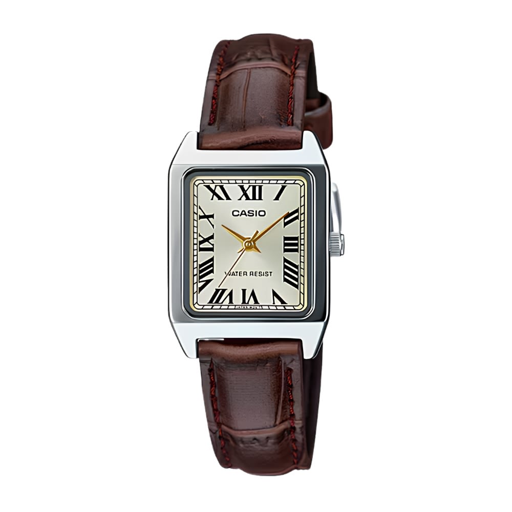 Reloj Casio Tank LTP-V007L-9BUDF Análogo Acero Plateado Mujer8
