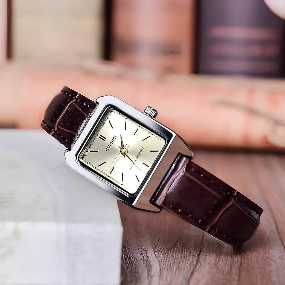 Reloj Casio Tank LTP-V007L-9EUDF Análogo Acero Plateado Mujer5