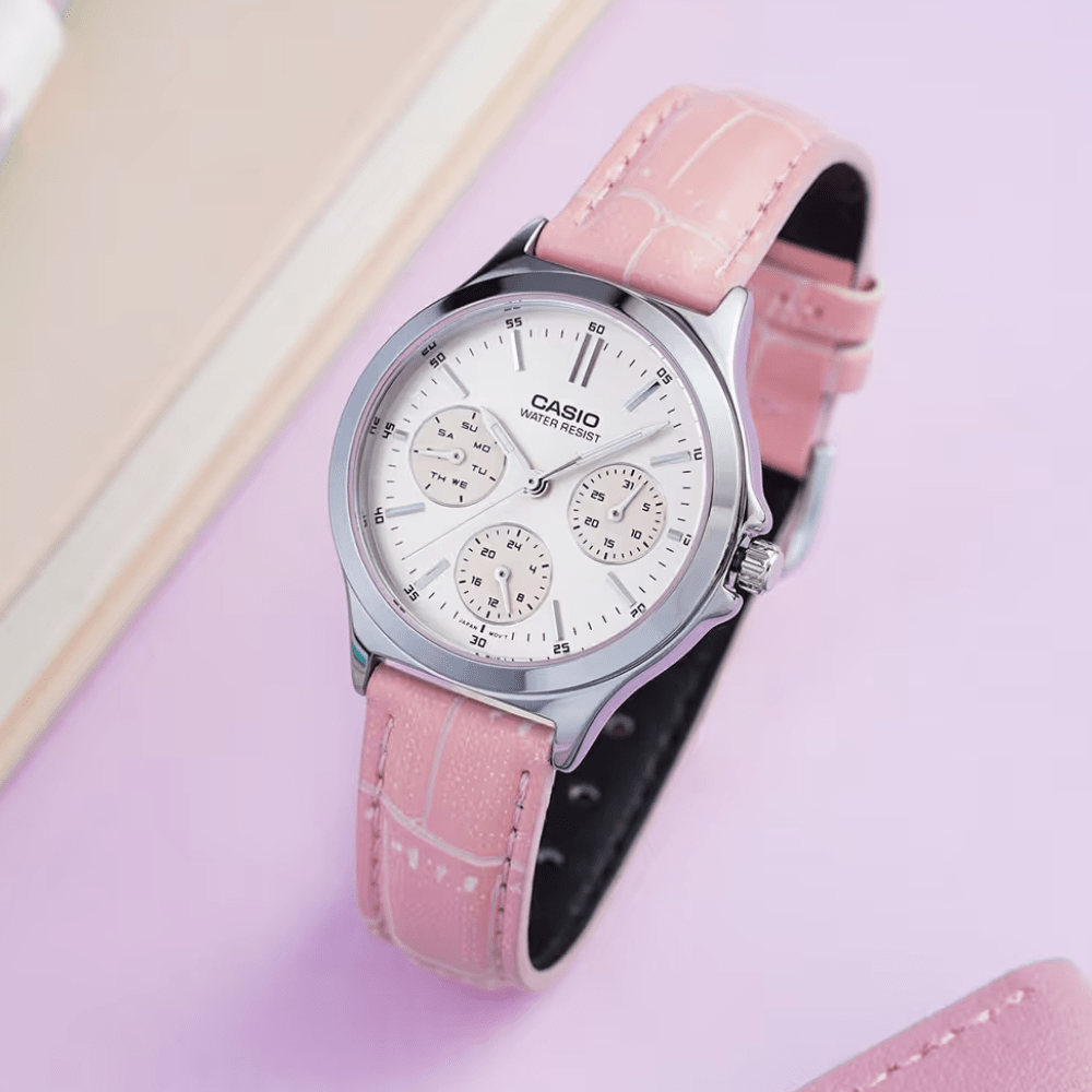 RELOJ CASIO LTP-V300L-4AUDF PLATEADO4