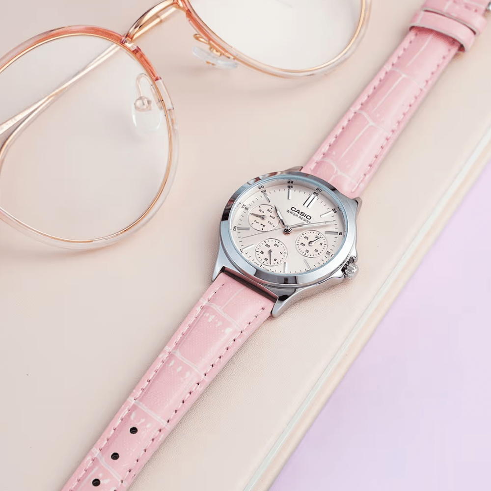 RELOJ CASIO LTP-V300L-4AUDF PLATEADO5