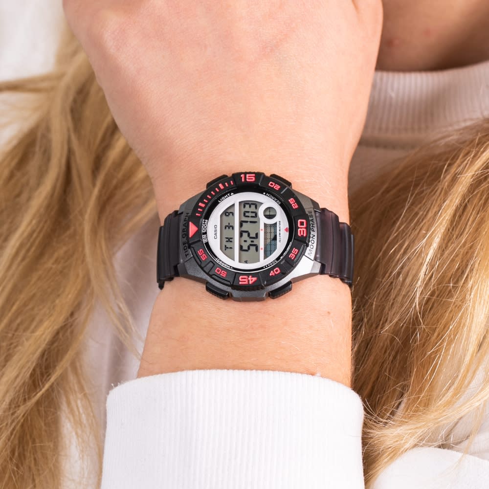 Reloj Casio Vintage LWS-1100H-8AVDF Digita Resina Negro Mujer2