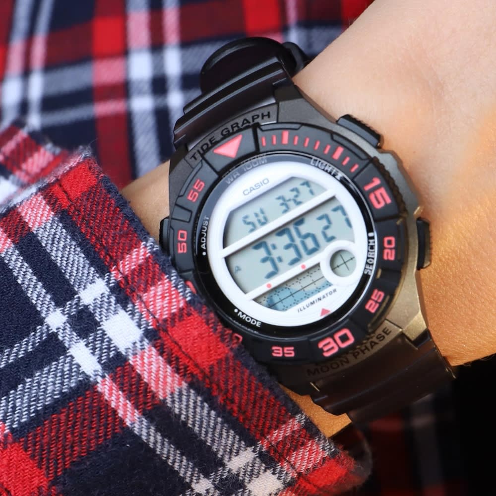 Reloj Casio Vintage LWS-1100H-8AVDF Digita Resina Negro Mujer3