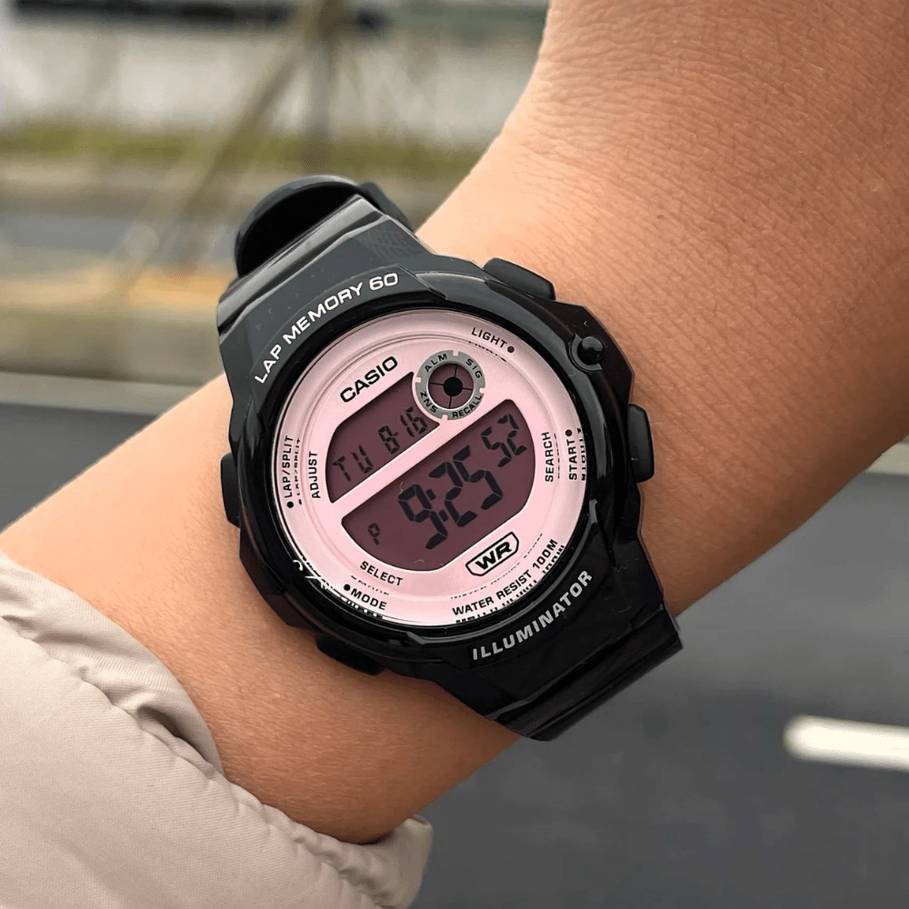 RELOJ CASIO LWS-1200H-1A2VDF NEGRO ROSA2