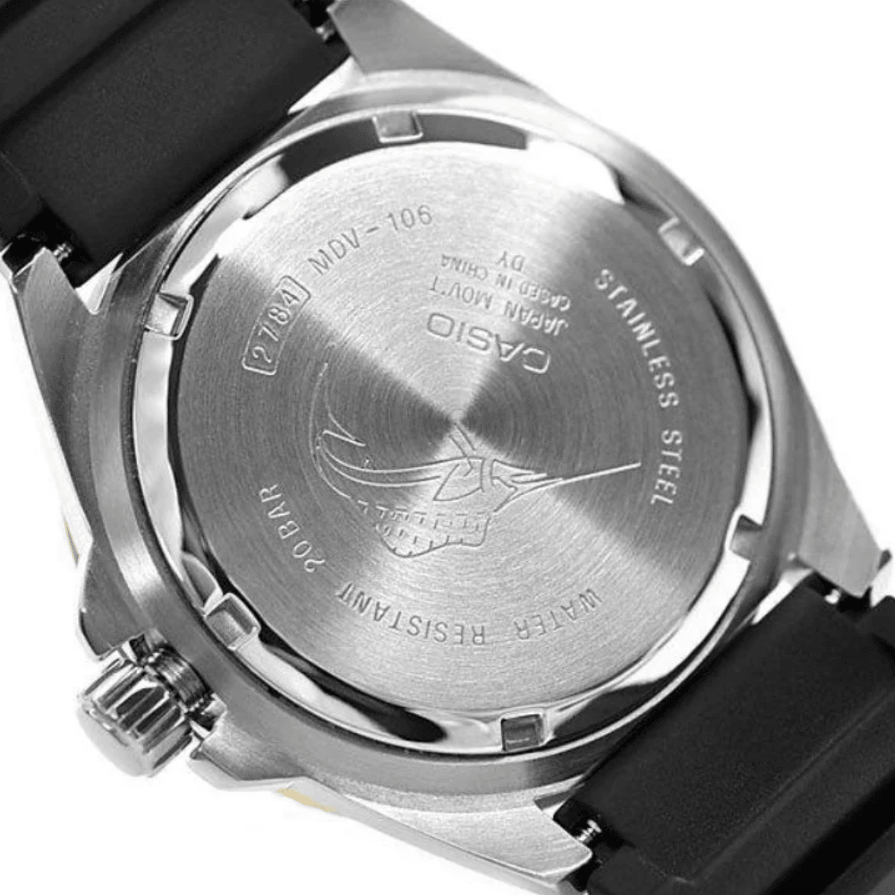RELOJ CASIO MARLIN MDV-106B-1A3VCF PLATEADO VERDE4