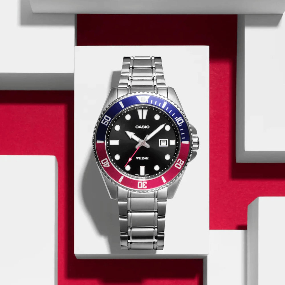 RELOJ CASIO MARLIN MDV-106DD-1A2VCF PLATEADO3