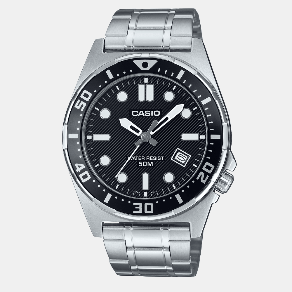Reloj Casio Deportivo MTD-135D-1AVDF Acero Análogo Plateado Hombre1