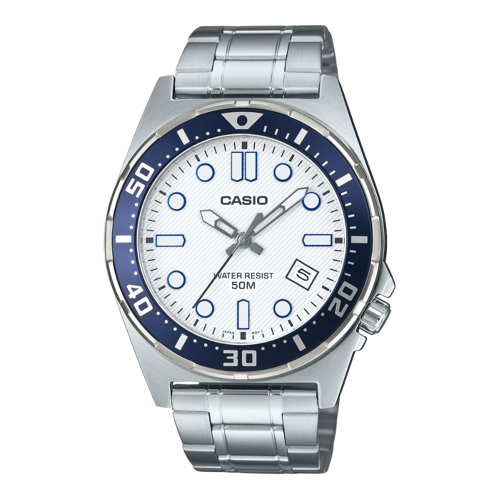 Reloj Casio Deportivo MTD-135D-7AVDF Acero Análogo Plateado Hombre5