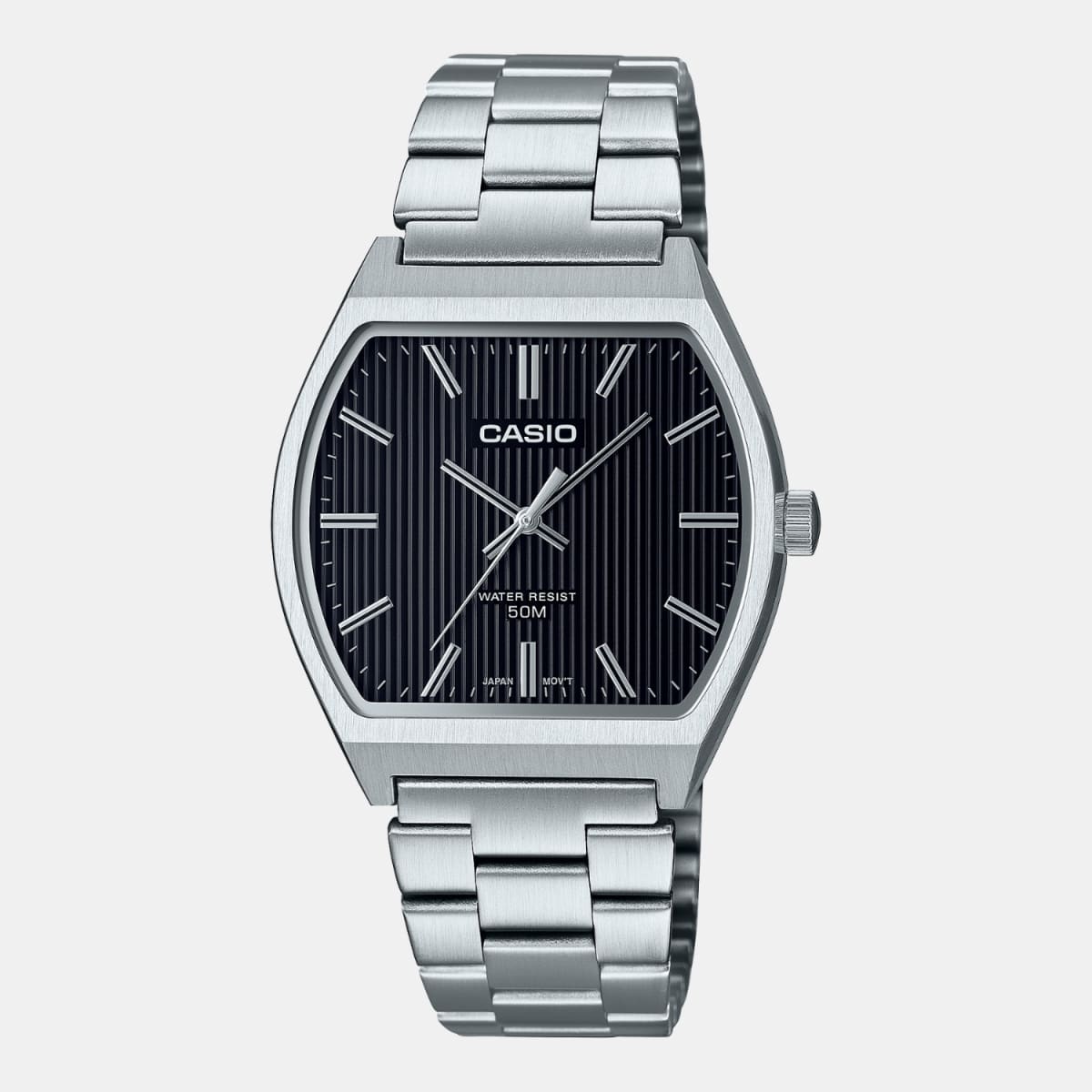 Reloj Casio Vintage MTP-B140D-1ADF Cuadrado Acero Plateado Unisex6