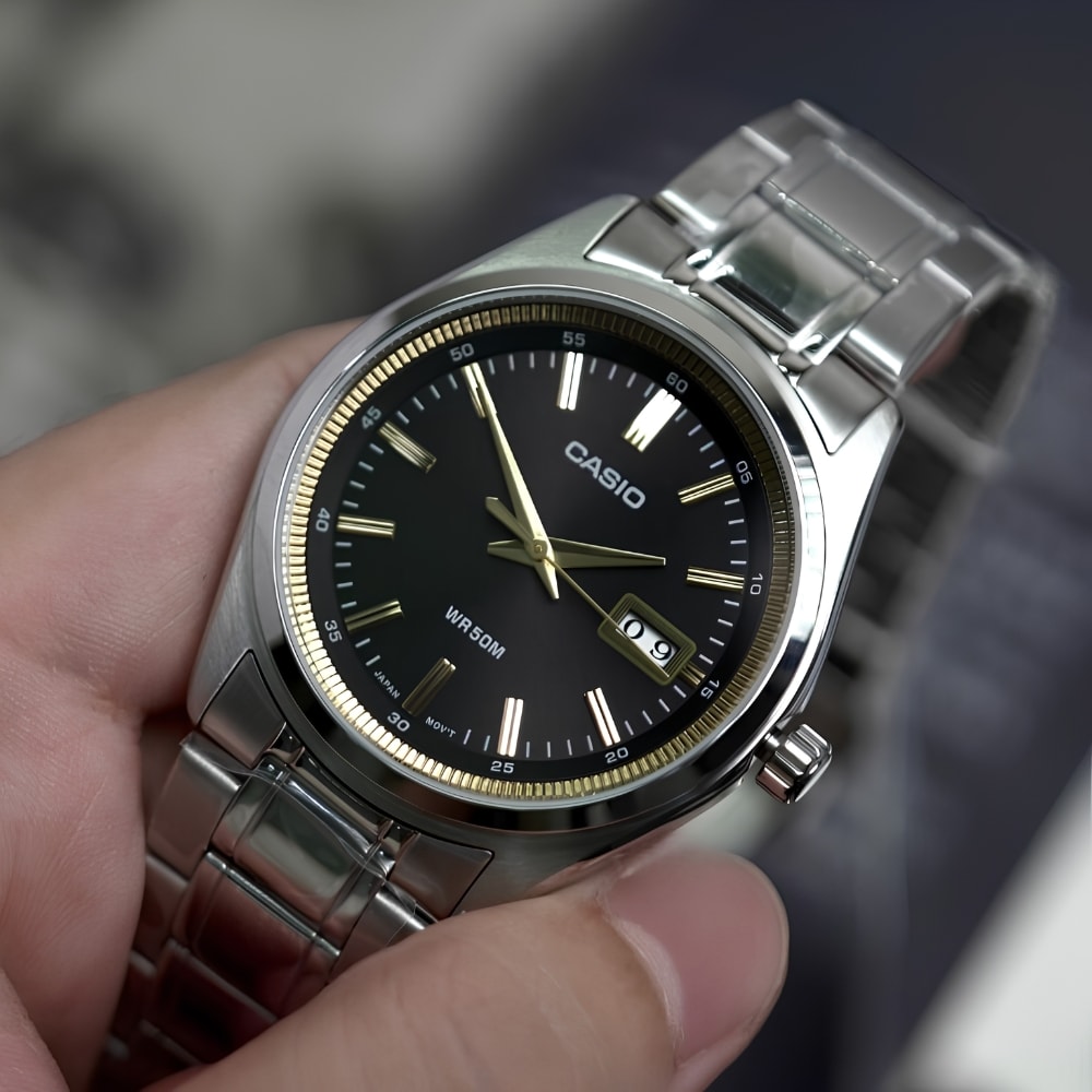 Reloj Casio Clásico MTP-B180D-1A2VDF Análogo Acero Bicolor Hombre4