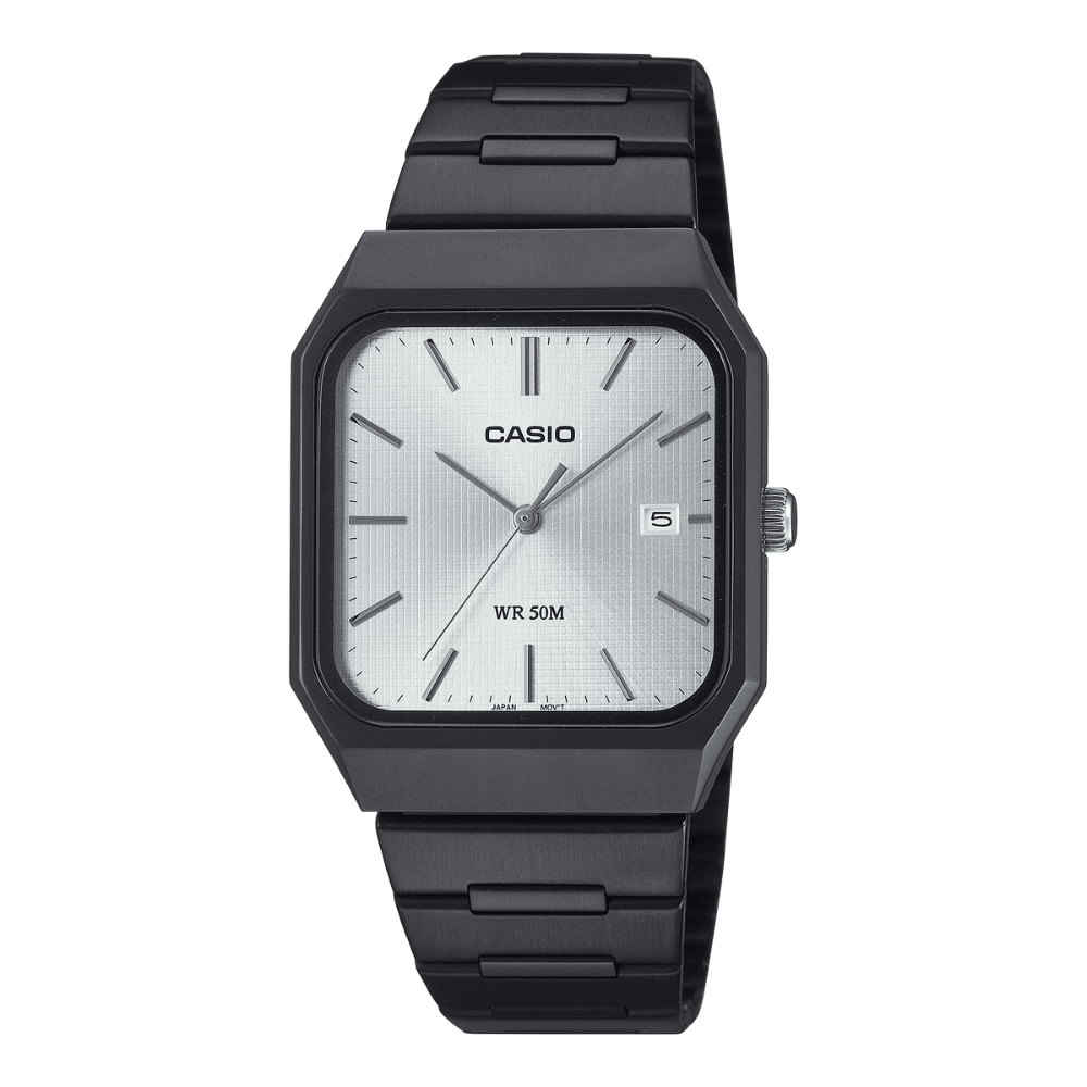 Reloj Casio Clásico MTP-B185B-7AVDF Cuadrado Análogo Negro Hombre6