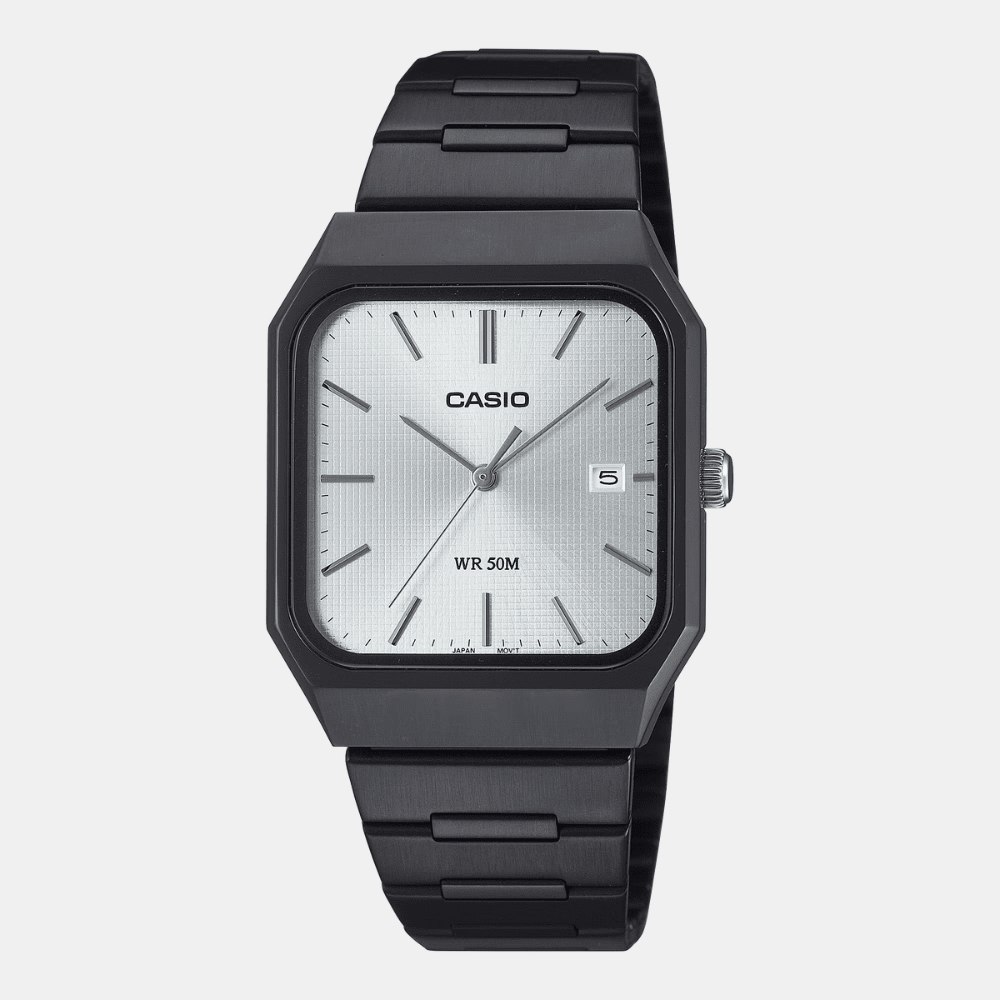 Reloj Casio Clásico MTP-B185B-7AVDF Cuadrado Análogo Negro Hombre1