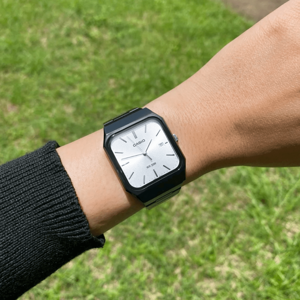 Reloj Casio Clásico MTP-B185B-7AVDF Cuadrado Análogo Negro Hombre2
