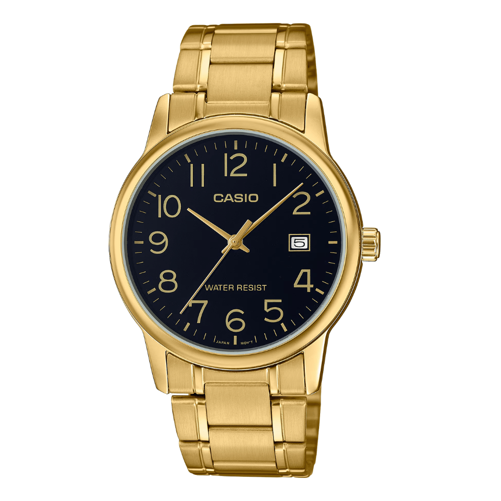 Reloj Casio Clásico MTP-V002G-1BUDF Análogo Línea Enticer Acero Dorado/Dial Negro Hombre7