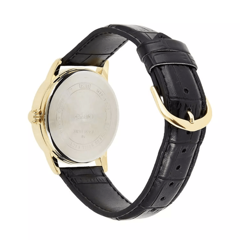 Reloj Casio Clásico MTP-V002GL-7B2UDF Análogo Linea Enticer Cuero Negro/Dial Blanco Hombre4