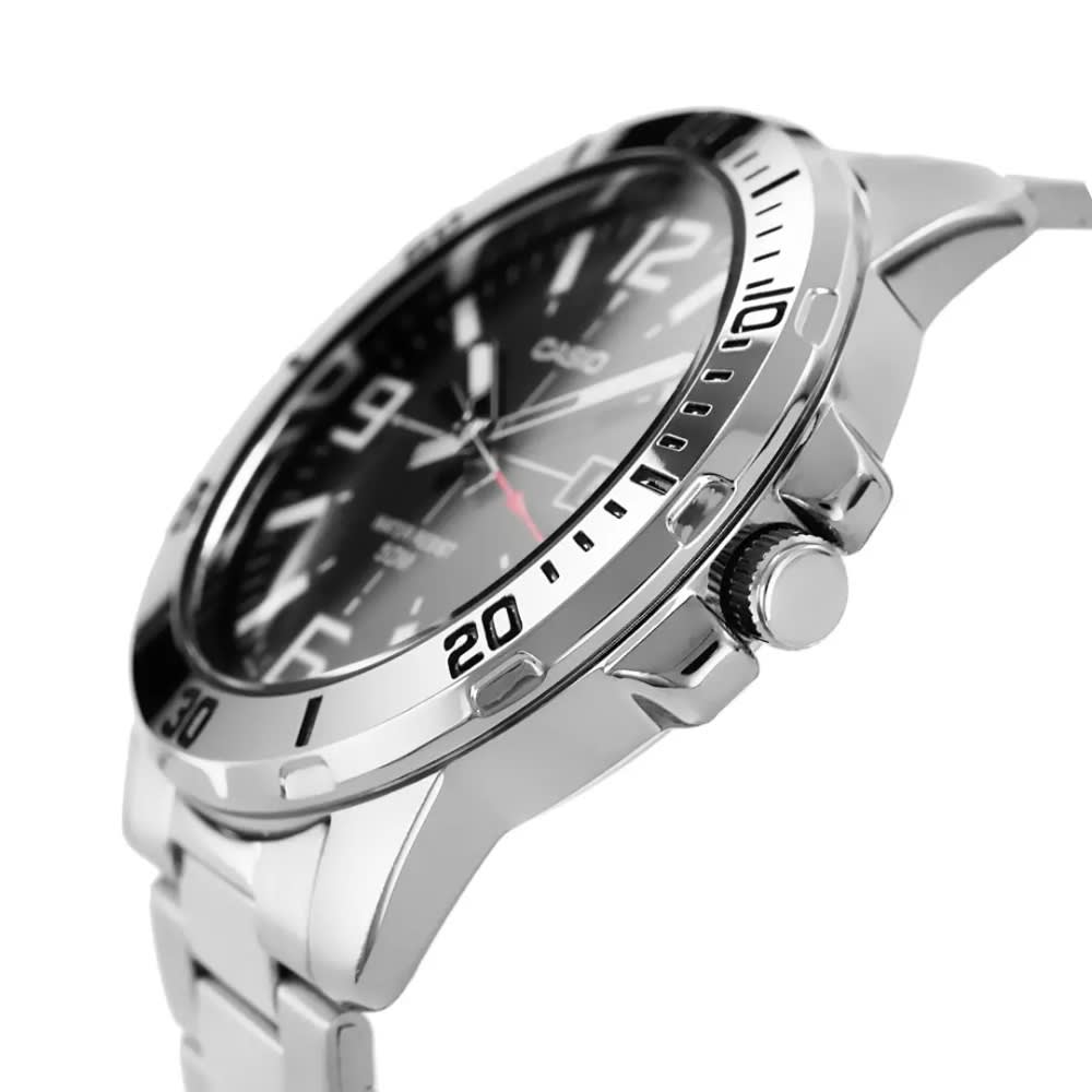 Reloj Casio MTP-VD01D-1BVUDF Deportivo Acero Análogo Plateado Hombre5