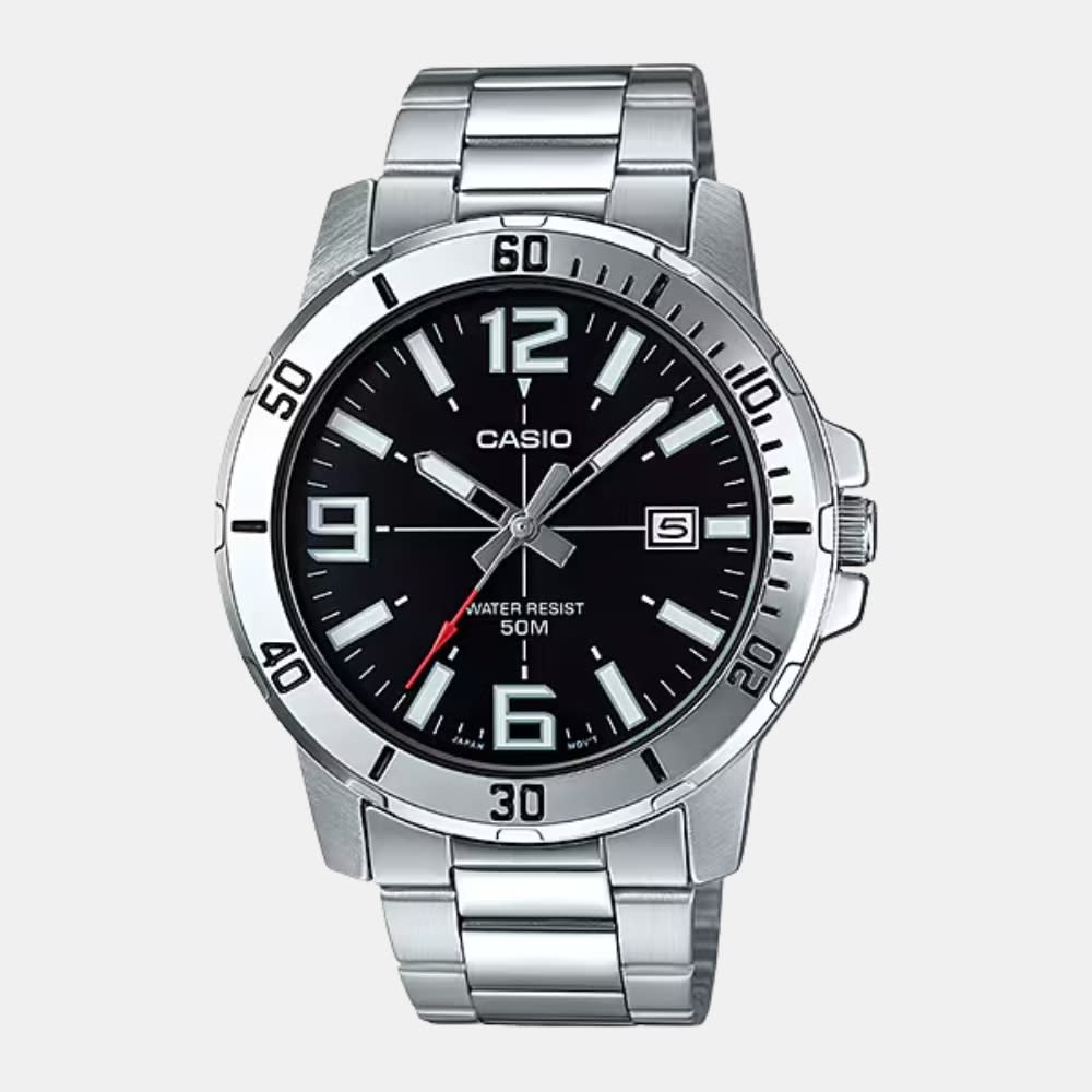 Reloj Casio MTP-VD01D-1BVUDF Deportivo Acero Análogo Plateado Hombre1