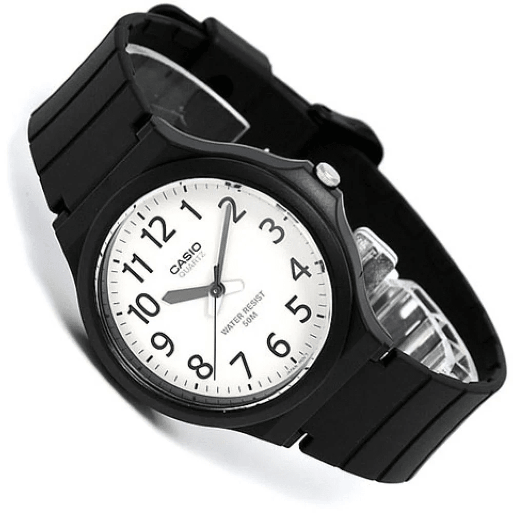 Reloj Casio Clásico MW-240-7BVDF Análogo Minimalista Negro/Dial Blanco Unisex6