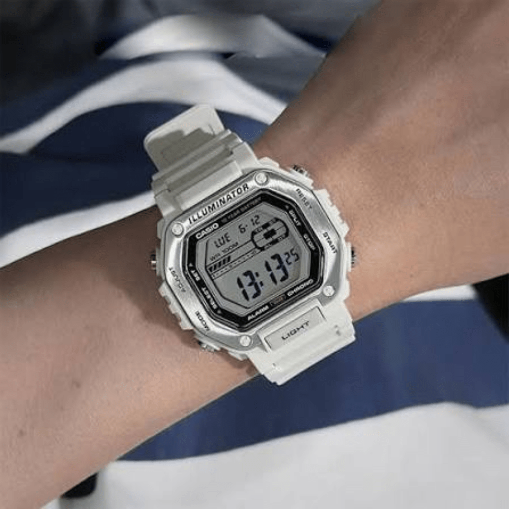 Reloj Casio Deportivo MWD-110H-8AVDF Heavy Duty Aesthetics Digital Blanco Hombre2