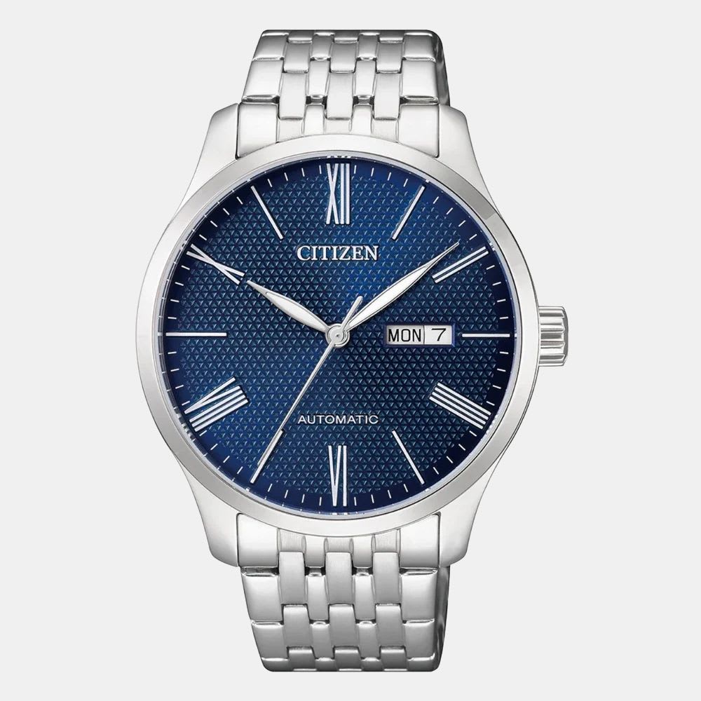 Reloj Citizen Automático NH8350-59L Plateado Dial Azul Hombre1