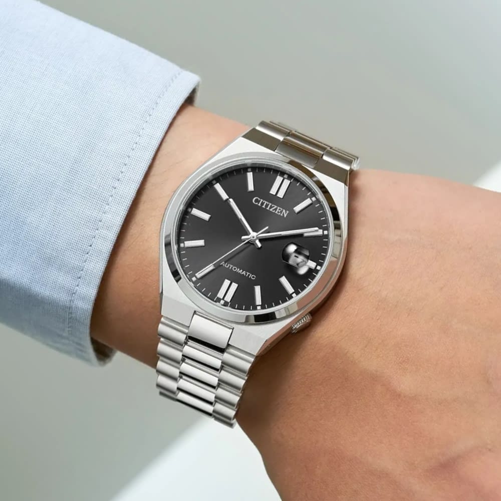 Reloj Citizen Tsuyosa NJ0150-56E Acero Plateado Automático Negro Hombre2