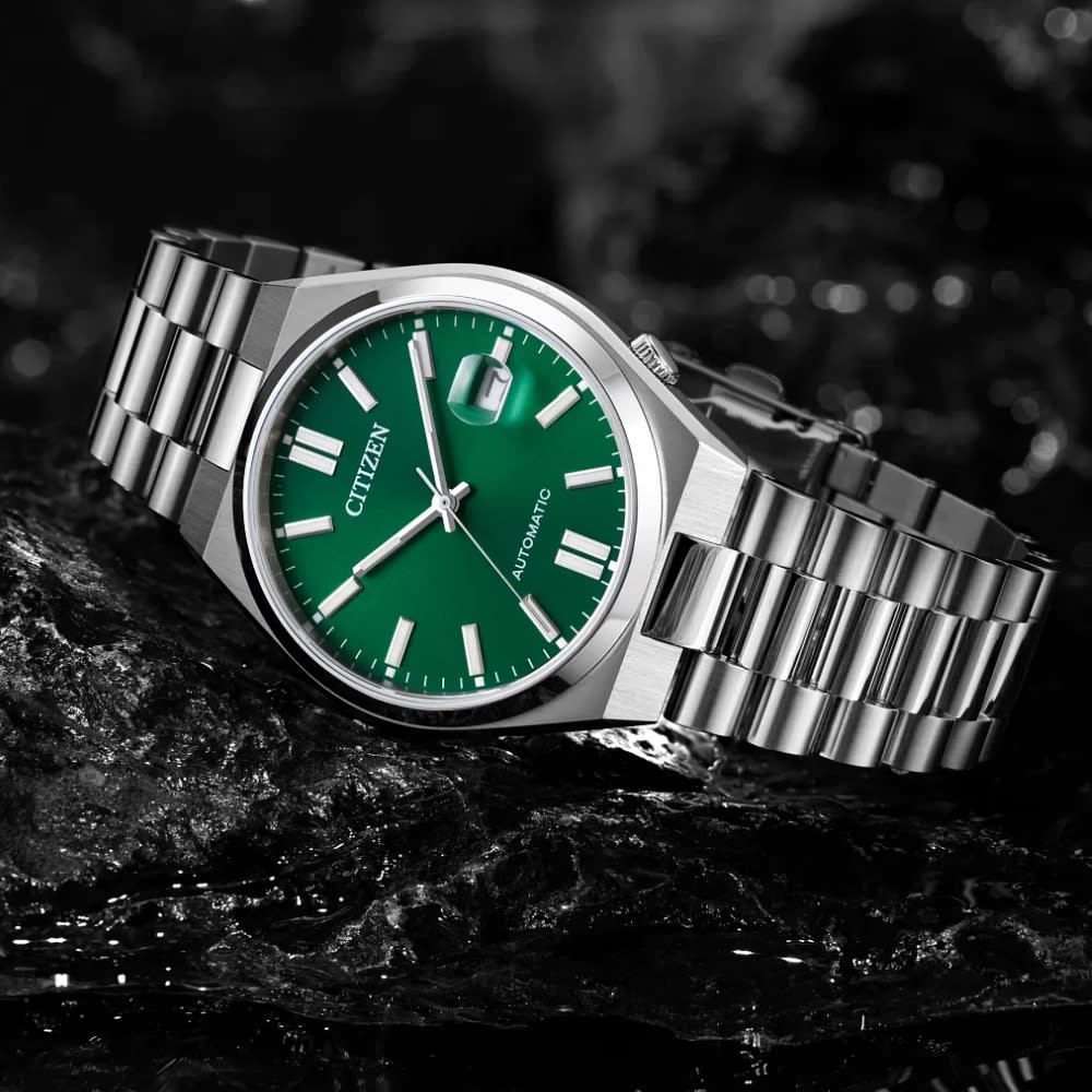 Reloj Citizen Tsuyosa NJ0150-56X Acero Plateado Automático Verde Hombre5