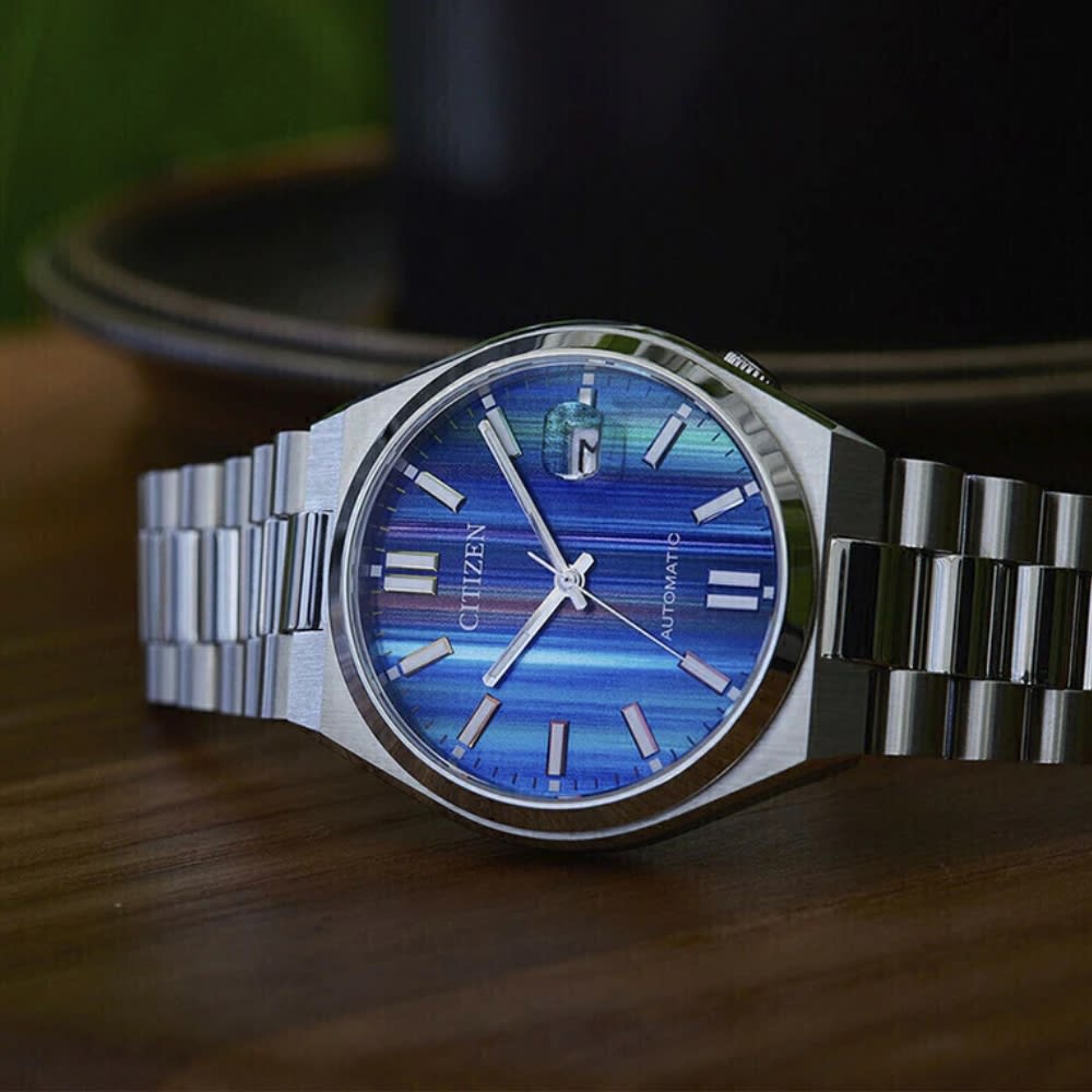 Reloj Citizen Tsuyosa NJ0151-53W Acero Plateado Automático Esfera Multicolor Hombre5