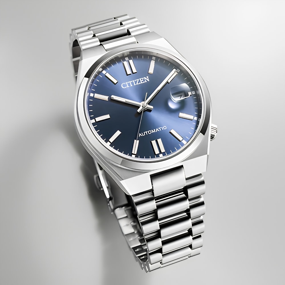 Reloj Citizen Tsuyosa NJ0200-50M Acero Plateado Automático Azul Unisex3