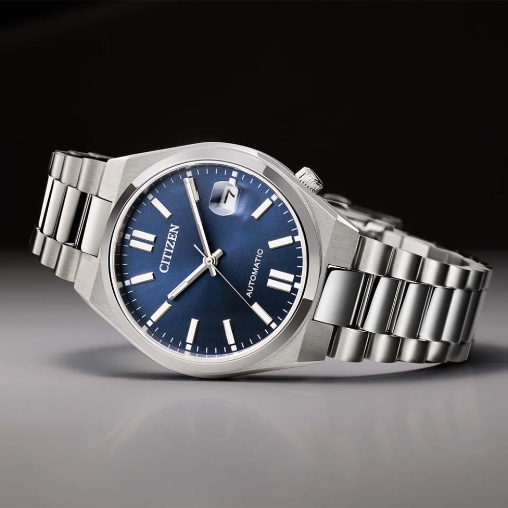 Reloj Citizen Tsuyosa NJ0200-50M Acero Plateado Automático Azul Unisex4
