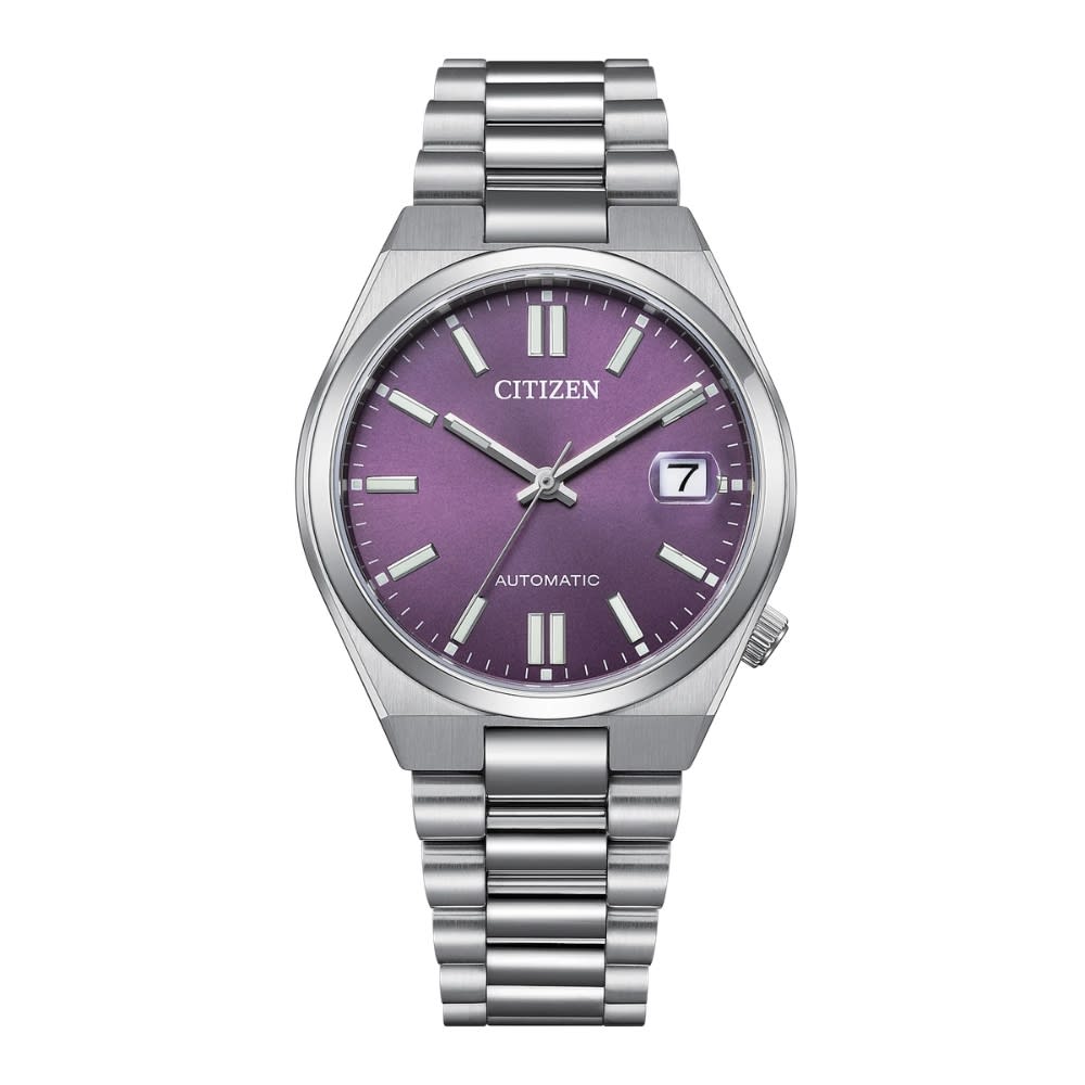 Reloj Citizen Tsuyosa NJ0200-50W Acero Plateado Automático Morado Unisex8