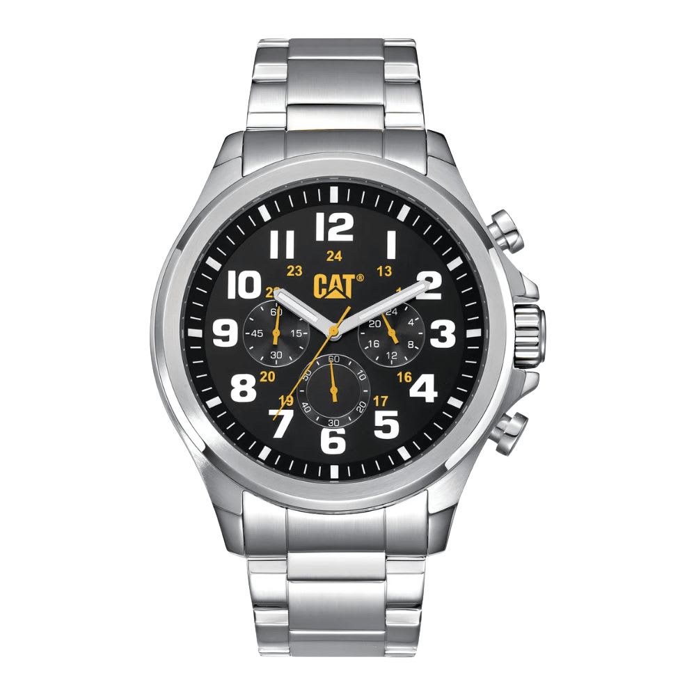 Reloj Cat Operador PU.143.11.117 Análogo Plateado Chrono Dial Negro Hombre4