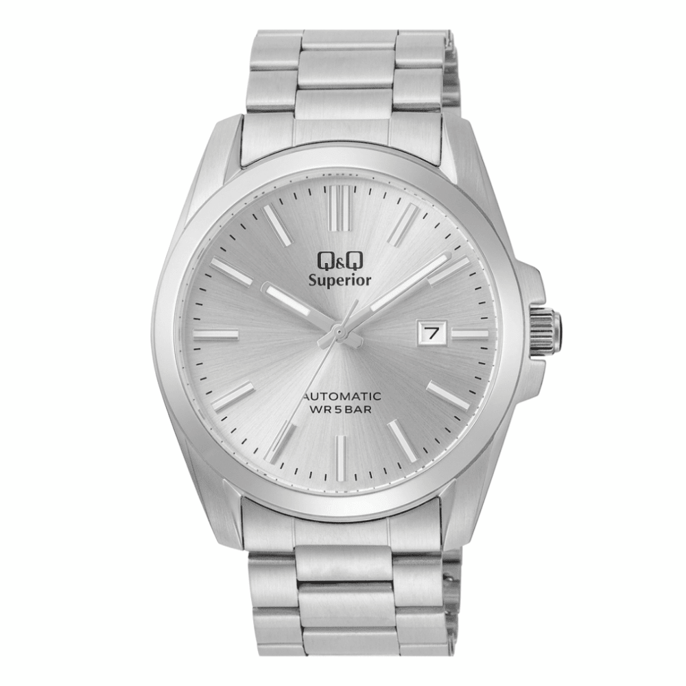 Reloj Q&Q Automático S23A-505VK Acero Plateado Hombre9