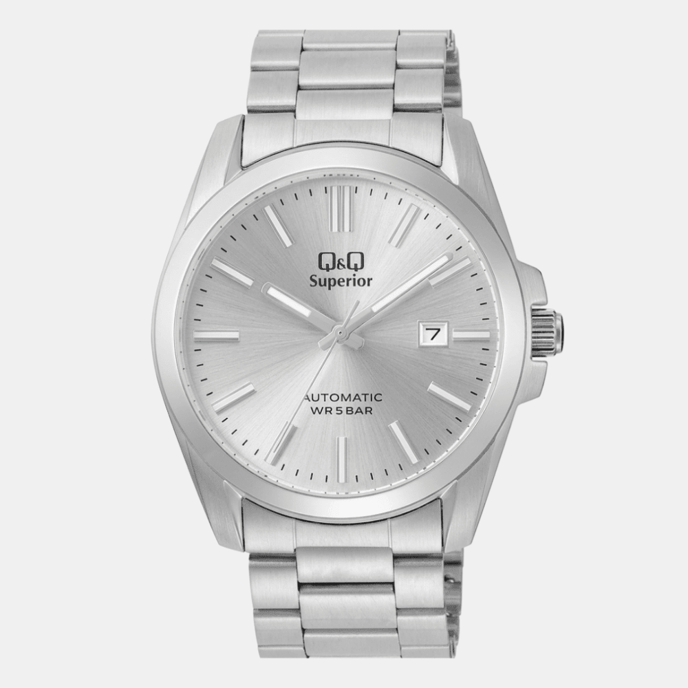 Reloj Q&Q Automático S23A-505VK Acero Plateado Hombre1